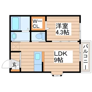 ボナール・シャトレー【2階】の間取り