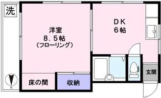 荏原フラット【3階】の間取り