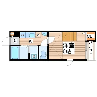 リベルテ黒松【1階】の間取り