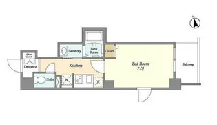 ラティエラ横濱天王町【5階】の間取り