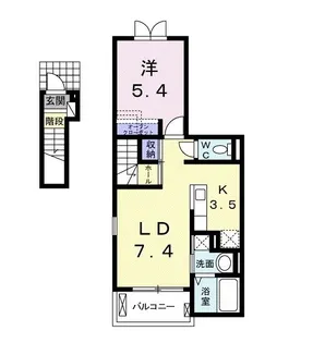 グラン ベルテ II【2階】の間取り