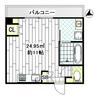 Liberty大通り公園【9階】の間取り
