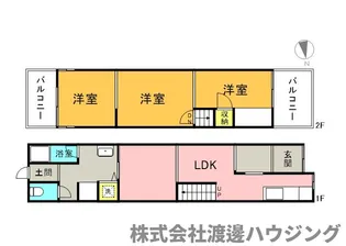 大阪府守口市長池町【一戸建】の間取り