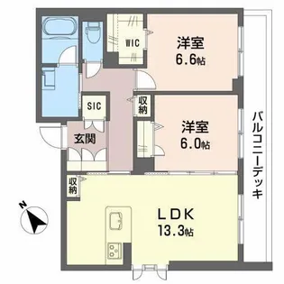 エクセス【1階】の間取り
