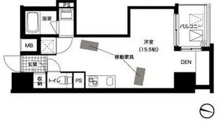 レジディア西新【9階】の間取り
