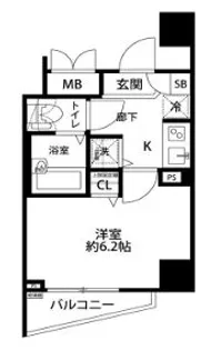 ドルチェ東京・八重洲通り【3階】の間取り