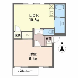 ダブルクルー B【1階】の間取り