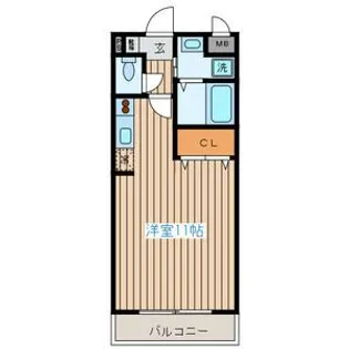 レーベンス柏木【1階】の間取り