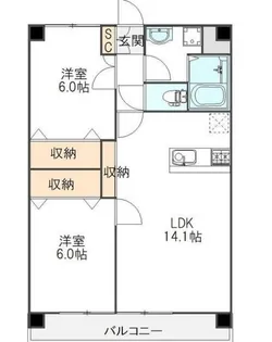 グランドール東綾瀬【3階】の間取り