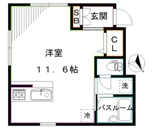 東京都新宿区中落合4【アパート】の間取り