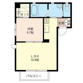 ラ ペルル【1階】の間取り