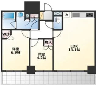 リビオ五反田プラグマGタワー【11階】の間取り