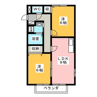 サンビレッジ弥生の森C【1階】の間取り