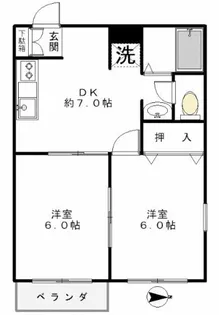 第3藤田コーポ【2階】の間取り