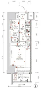 メビウス森下【2階】の間取り