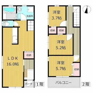 マルラニ 西【1階】の間取り
