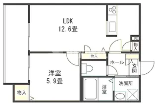 heritage八雲【1階】の間取り