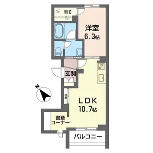 ラ・シャンス【2階】の間取り