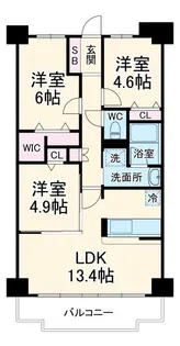 ピエール草加【5階】の間取り