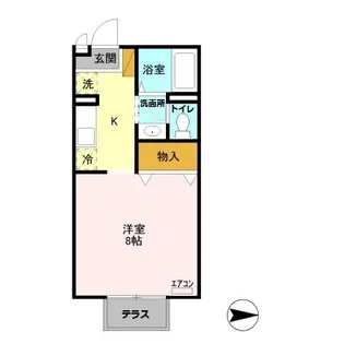 グリーンオーク【1階】の間取り