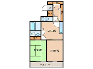 パーシモンハウス【3階】の間取り