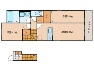 Grand Reve【2階】の間取り