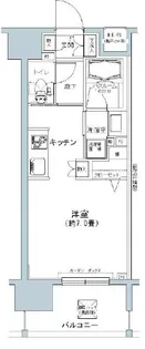 パークキューブ板橋本町【7階】の間取り