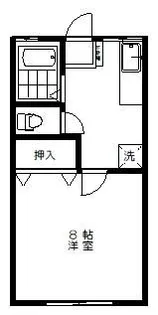 シティハイムフタミ【1階】の間取り