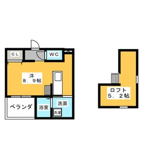 Fairy烏森【2階】の間取り