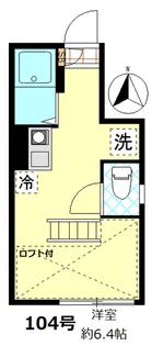 フロイス蒲田【1階】の間取り