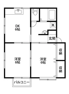 ノーブルハウスC【1階】の間取り