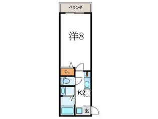 ア-クリ-ド千本今出川【4階】の間取り