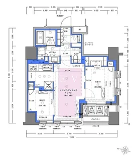 ディームス大手町ノース【8階】の間取り