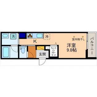 シティコート芳斉【1階】の間取り