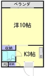 カレッジコート上原【4階】の間取り