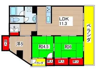 エーデル川内【3階】の間取り