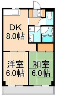 マンションハラ【4階】の間取り