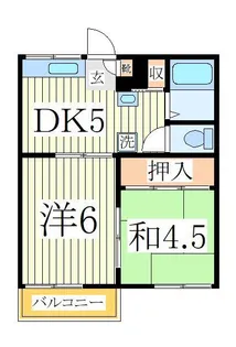 サン・ハッピーコーポ【2階】の間取り