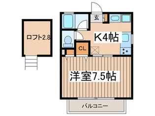 ラティス成城【2階】の間取り