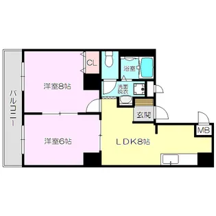 JMRレジデンス新大阪【7階】の間取り