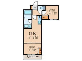 D porta casa【3階】の間取り