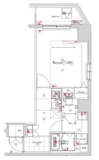 フェルクルールプレスト押上II【8階】の間取り