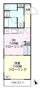 サンハイツ深野【2階】の間取り