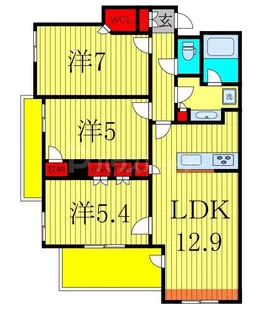 エクセレント柏アルトロ【6階】の間取り