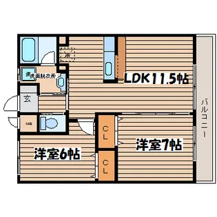 リビングステージ木町通【12階】の間取り