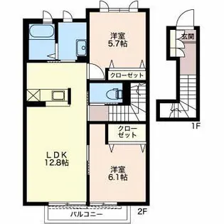 フェリーチェM【2階】の間取り