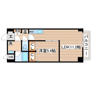 パークサイドレジデンス榴岡【7階】の間取り