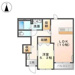 メゾン ハヤブサ A【1階】の間取り