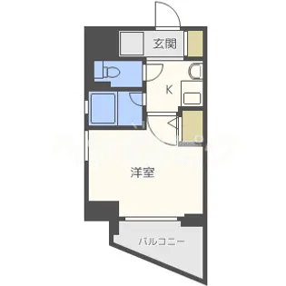 エスリード同心第3【5階】の間取り