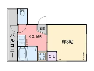 ピースフル・レジデンス【3階】の間取り